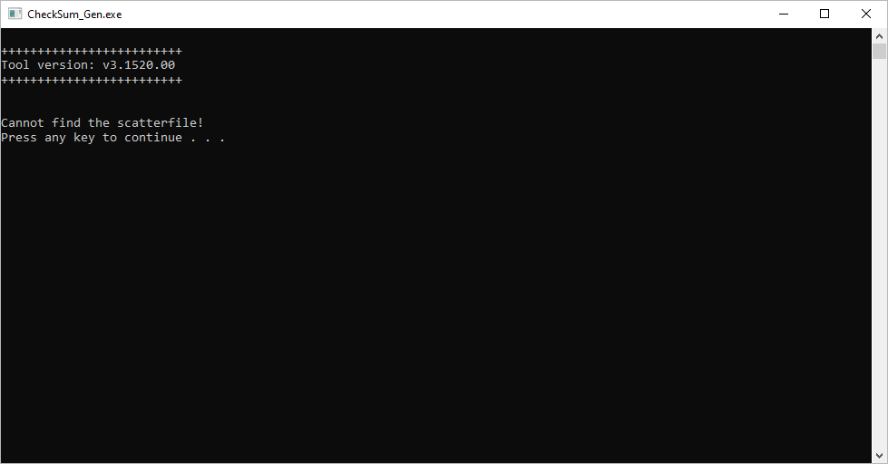 CheckSum Generate v3.1520.00
